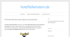 Desktop Screenshot of hotelfalkenstein.de