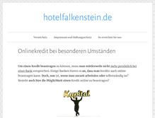 Tablet Screenshot of hotelfalkenstein.de